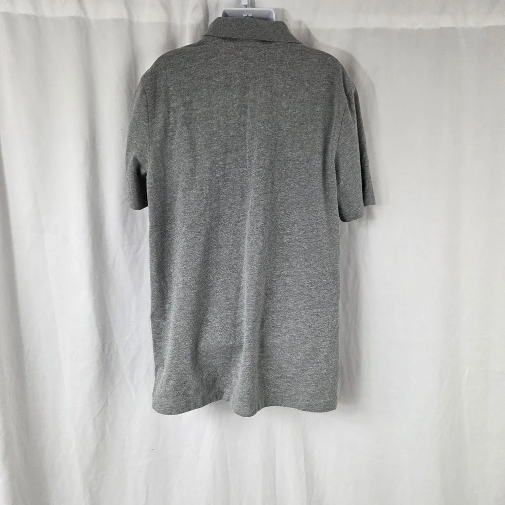 Old Navy Polo Shirt Boys 10-12 Gray Short Sleeve Jersey Tagless School Uniform